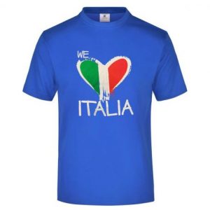 T-Shirt Nazionale “We love Italia” e l’inno nazionale sul retro